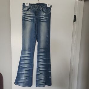 Women's Blue Flared Jeans